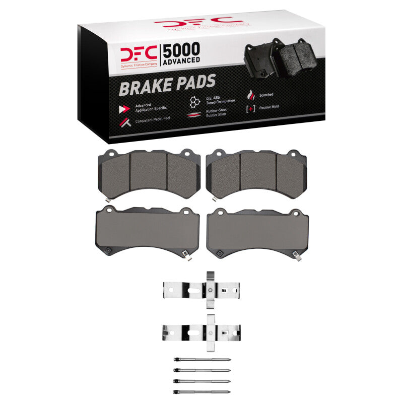 DFC 12-25 Dodge Charger Front 5000 Advanced Low Metallic Brake Pads and Hardware Kit