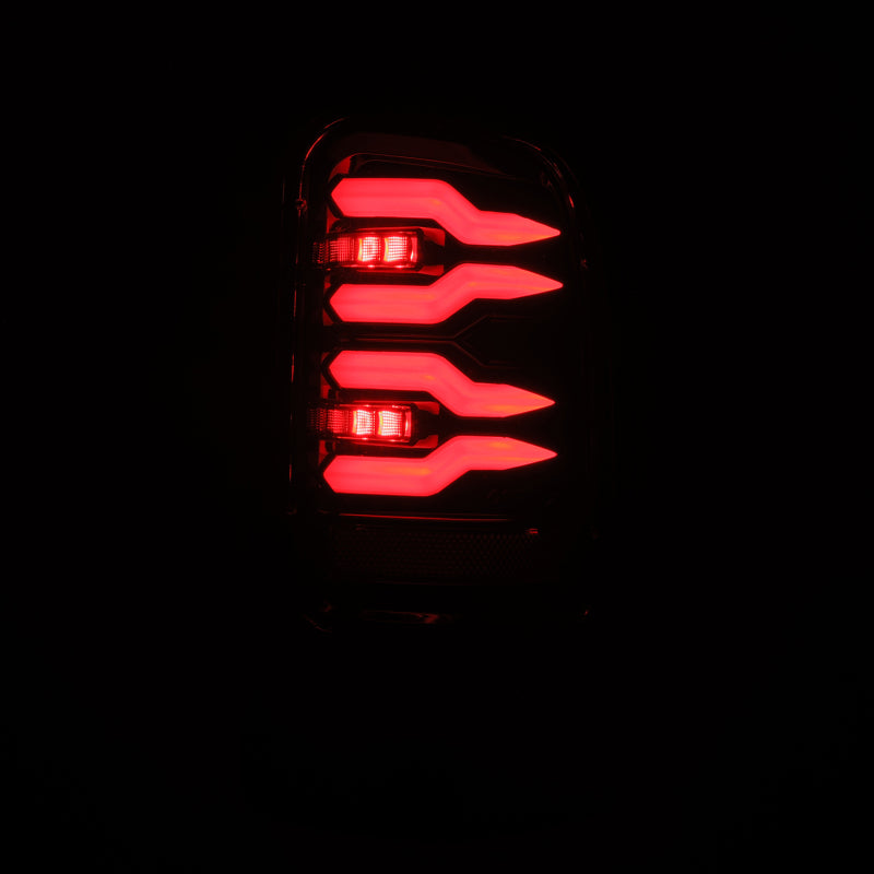 AlphaRex 94-01 Dodge Ram 1500/2500/3500 LUXX-Series LED Tail Lights - Alpha-Black