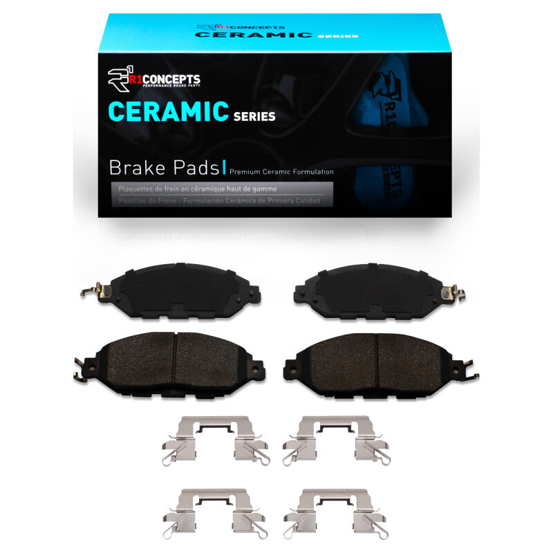R1 Concepts R1 2013-2024 Infiniti QX60 Front R1 Ceramic Pads & Hardware Kit