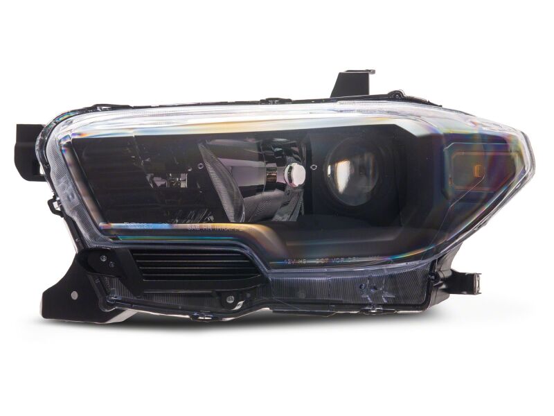 Raxiom 16-23 Toyota Tacoma Axial Series OE Replacement Headlights- Black Housing- Clear Lens