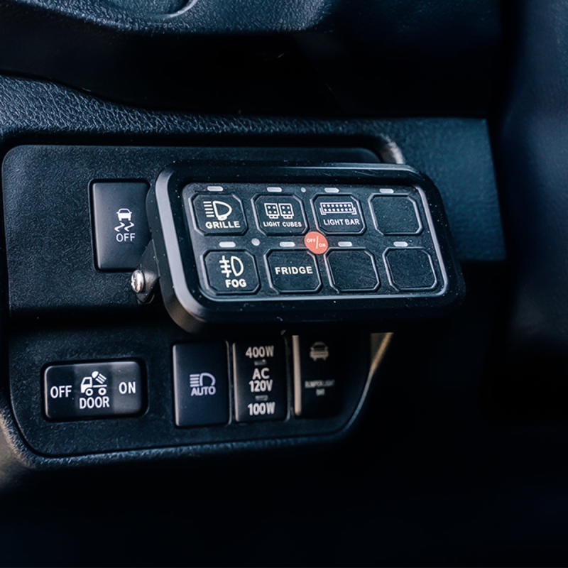 Cali Raised LED Cali Raised Vehicle Accessory 8 Switch Control System Blue Backlighting