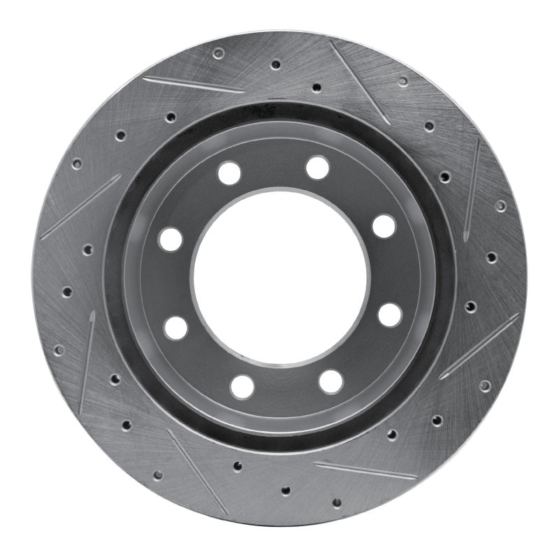 R1 Concepts R1 99-05 Ford F-250 2WD (Super Duty) Rear Left Drilled & Slotted Silver Brake Rotor