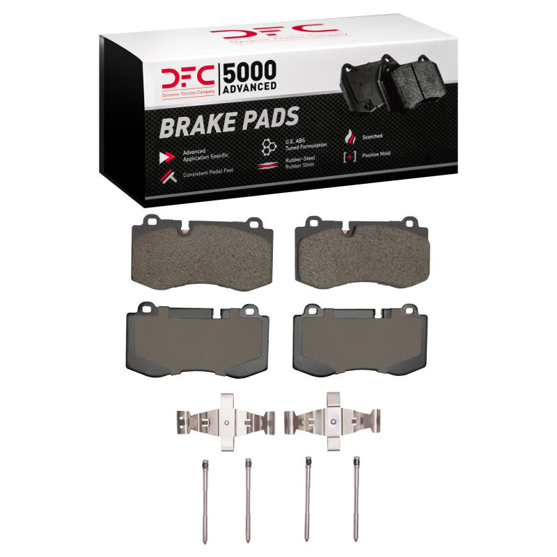 DFC 07-14 Mercedes-Benz S600 Front 5000 Advanced Low Metallic Brake Pads and Hardware Kit