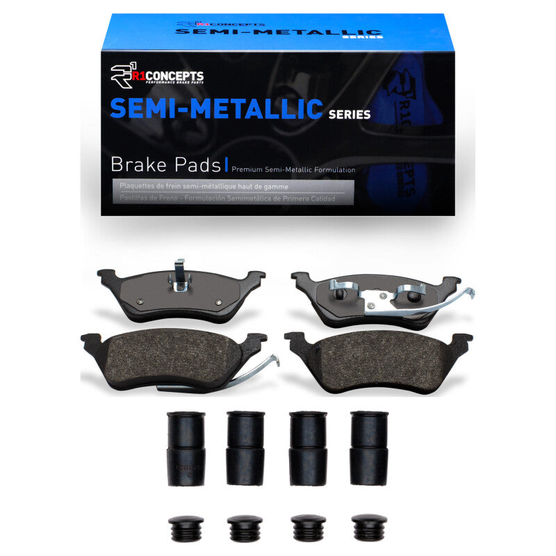 R1 Concepts R1 2001-2007 Chrysler Town & Country Rear R1 Semi Met Pads & Hardware Kit