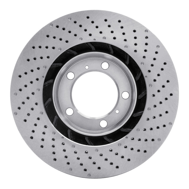 DFC 09-23 Porsche 718 Boxster Left Front Drilled Brake Rotor