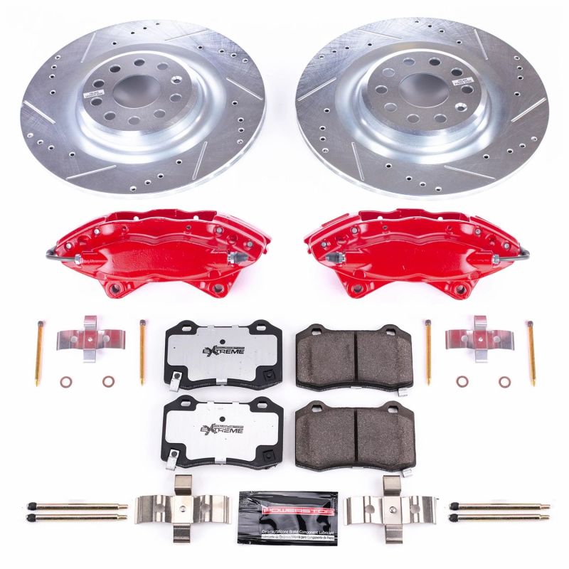 PowerStop Power Stop 12-16 Tesla S Rear Z26 Street Warrior Brake Kit w/Calipers
