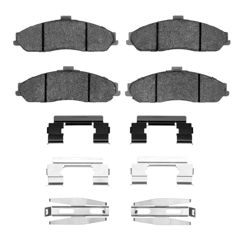 R1 Concepts R1 97-13 Chevrolet Corvette Front Semi Met Pads & Hardware Kit