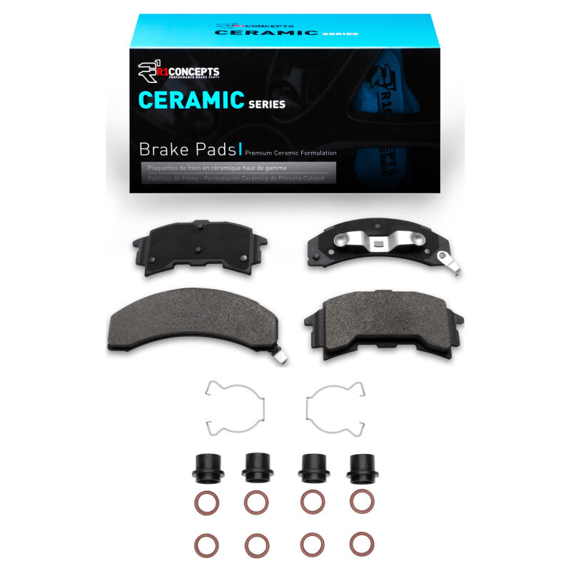 R1 Concepts R1 84-88 Pontiac 6000 Rear Ceramic Pads & Hardware Kit