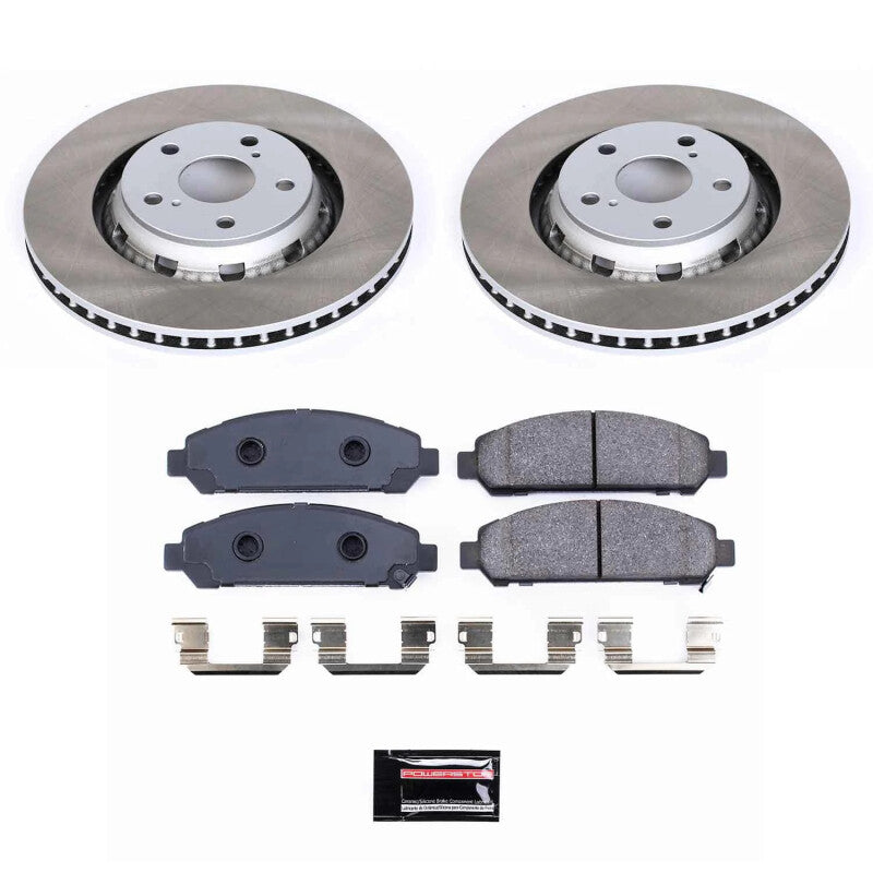 PowerStop Power Stop 09-16 Toyota Venza Front Semi-Coated Rotor Kit