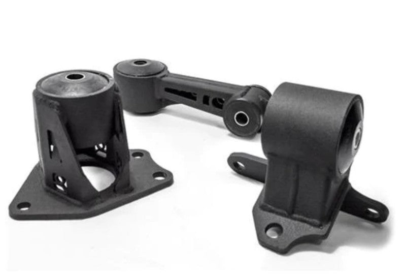 Innovative Mounts Innovative 09-13 Honda FIT/JAZZ L-Series Black Steel Mounts 95A Bushings