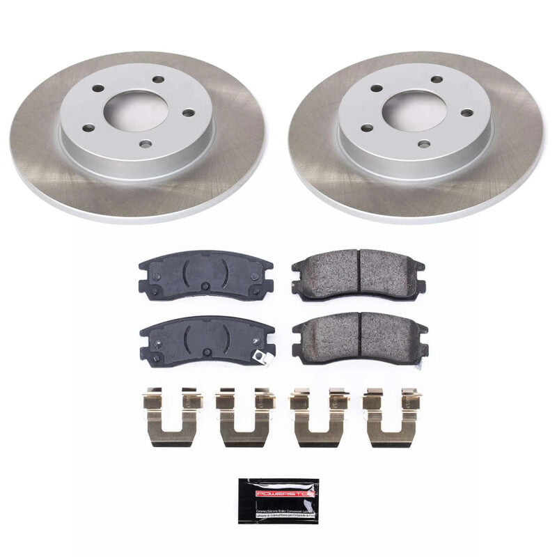 PowerStop Power Stop 92-96 Cadillac Seville Rear Semi-Coated Rotor Kit