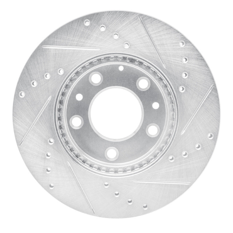 R1 Concepts R1 03-05 Mazda 6 Front Left Drilled & Slotted Silver Brake Rotor
