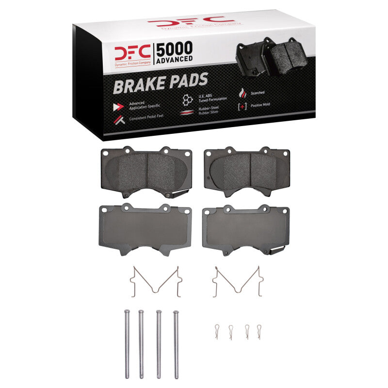 DFC 00-25 JAC Frison Front 5000 Advanced Ceramic Brake Pads and Hardware Kit