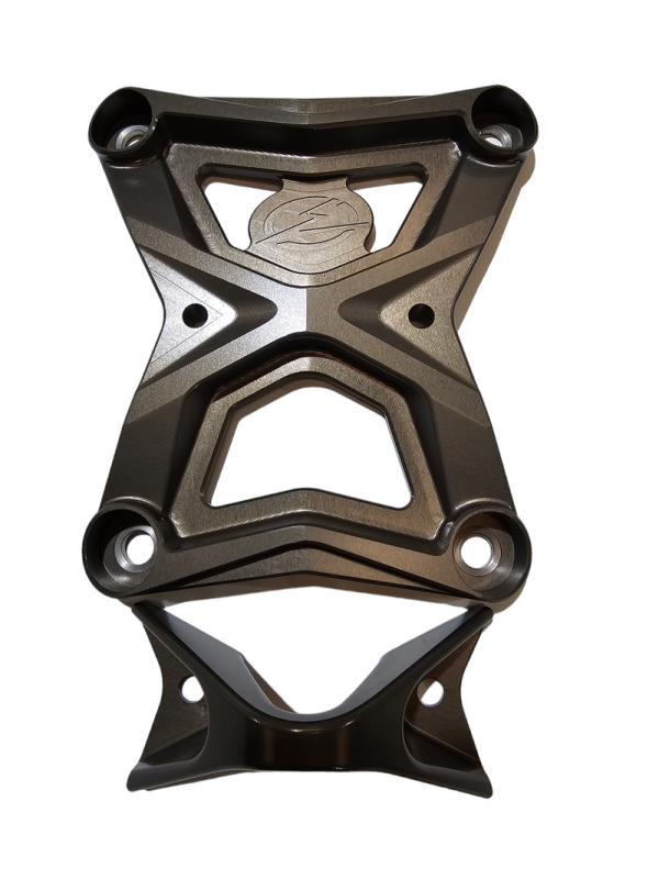 Elektric Off Road Elektric Offroad 2020-2024 Polaris Rzr Pro Xp Radius Rod Plate With Tow Hook Gunmetal