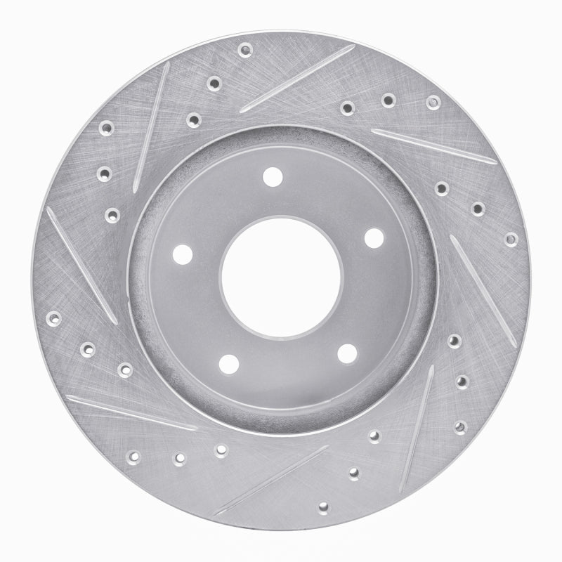 R1 Concepts R1 78-81 Pontiac Firebird Rear Right Drilled & Slotted Silver Brake Rotor