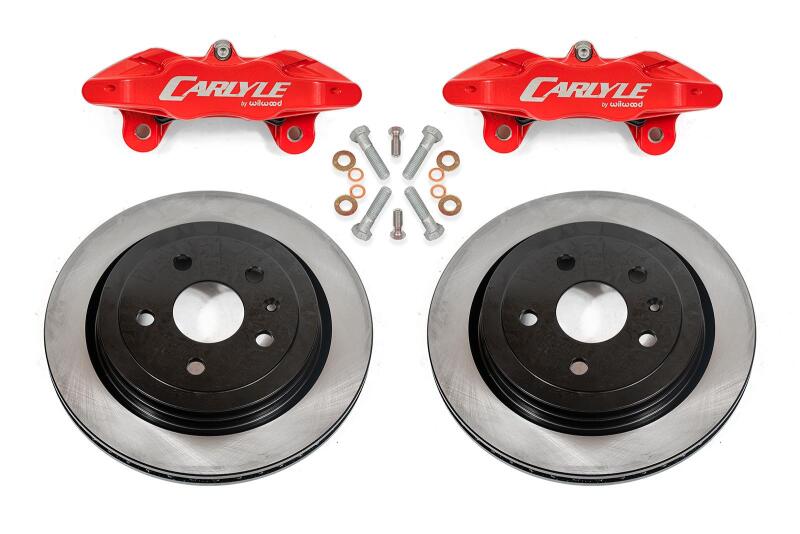 BMR Suspension BMR 97-04 Chevrolet Corvette C5 / 05-13 C6 Brake Kit For 15in Conversion Solid Rotors Red Calipers