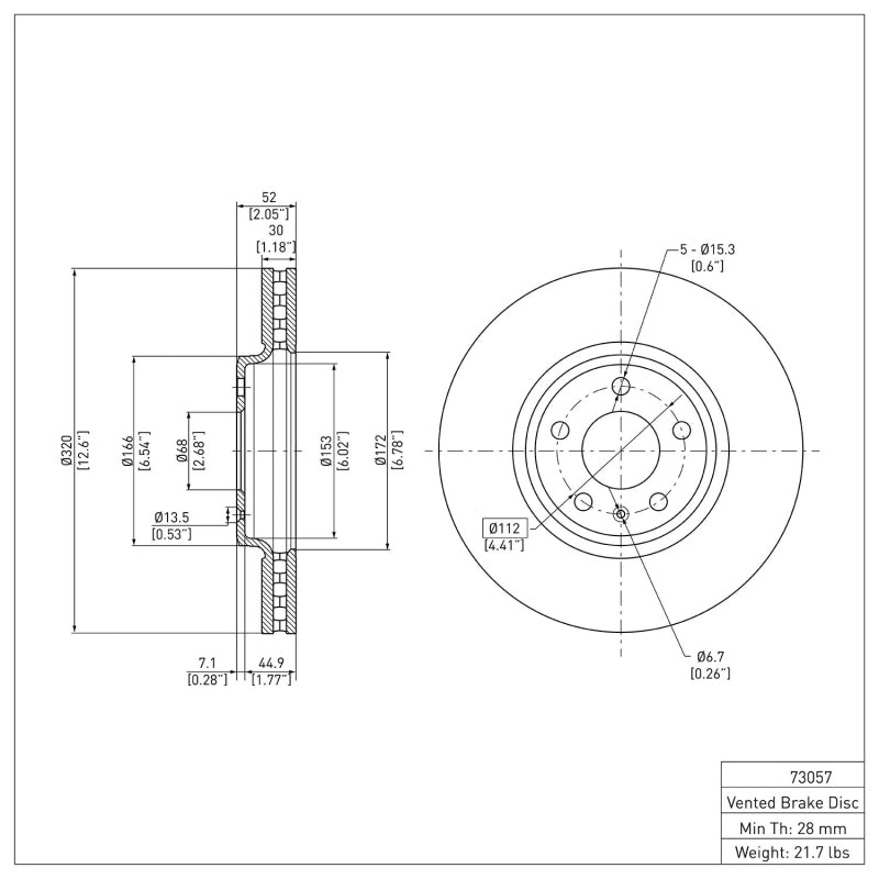 DFC 08-12 Audi A4 (USA/Canada) Front GeoSPEC Coated Rotor