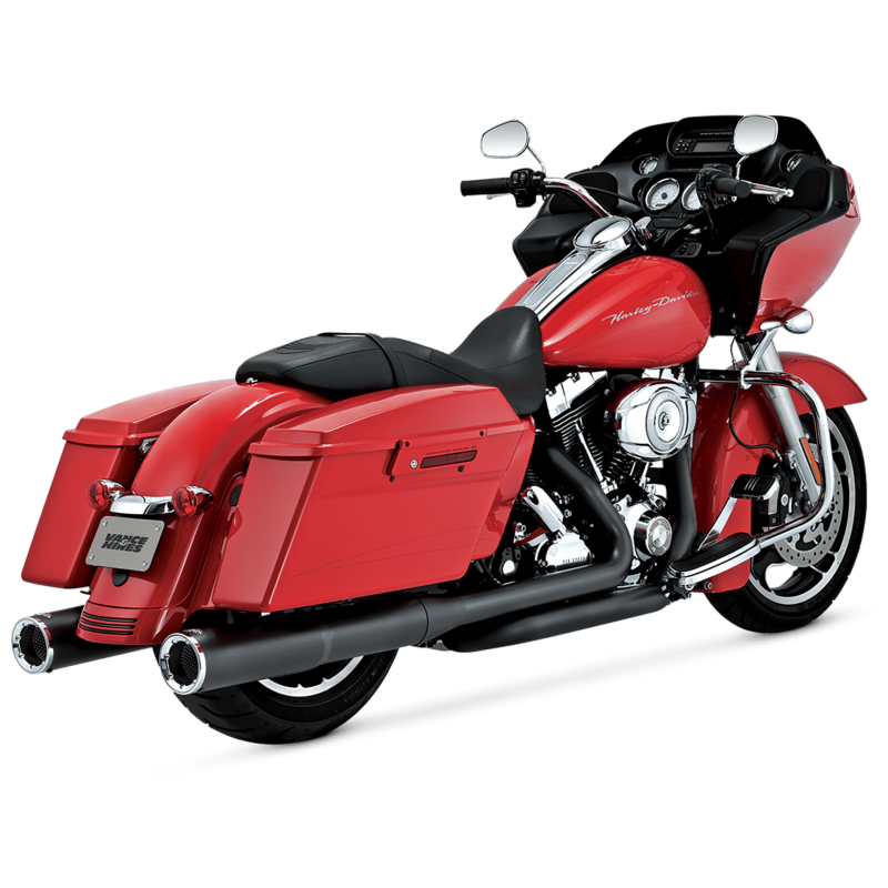 Vance and Hines Vance & Hines HD Dresser 95-16 Hi-Output Slipons Black Slip-On Exhaust