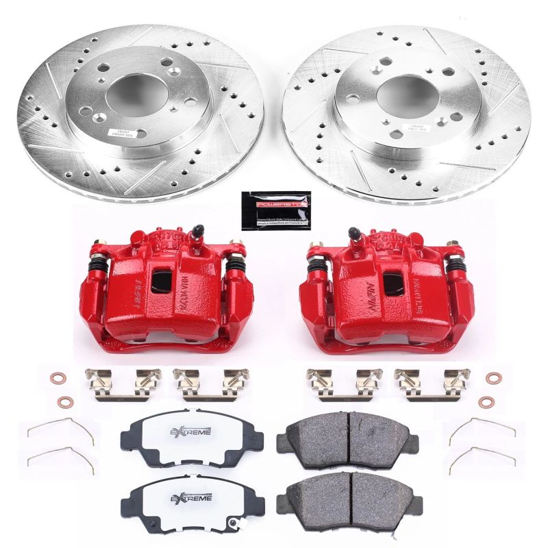 PowerStop Power Stop 13-15 Acura ILX Front Z26 Street Warrior Brake Kit w/Calipers