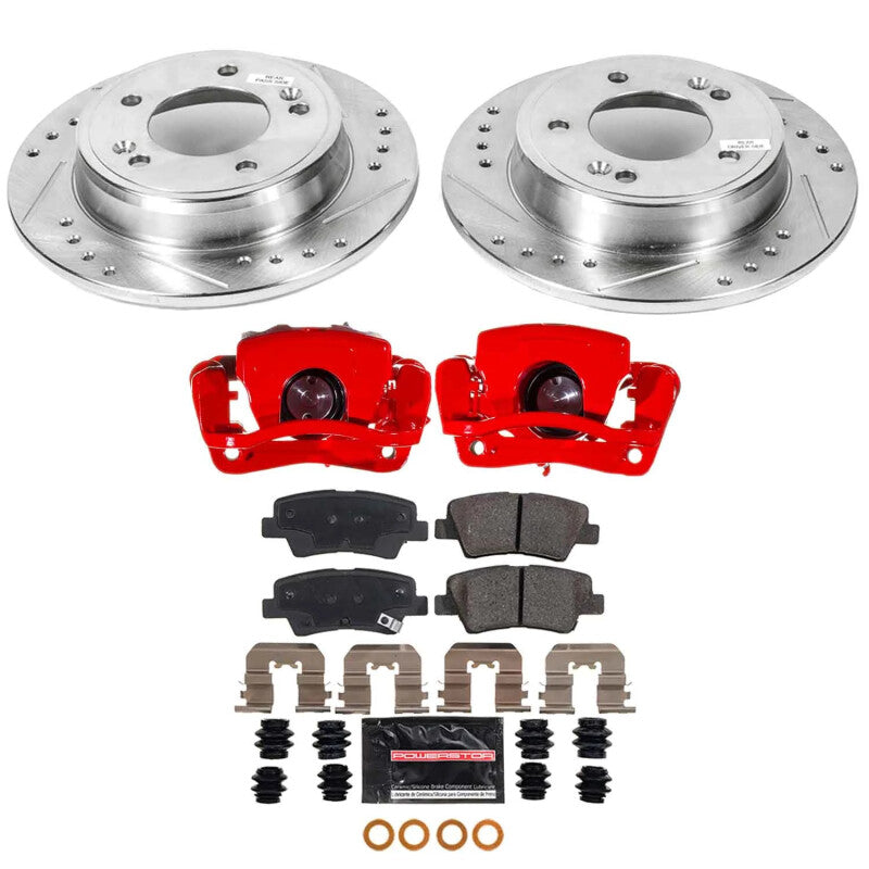 PowerStop Power Stop 17-19 Kia Soul Rear Z23 Evolution Kit w/Calipers