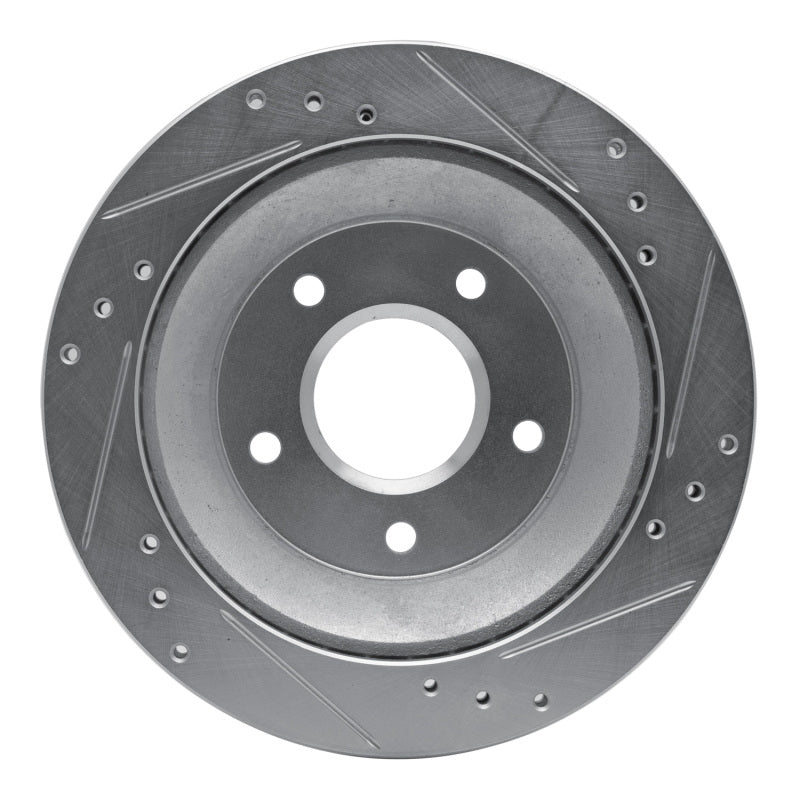R1 Concepts R1 1985-1992 Chevrolet Camaro Rear Left Drilled & Slotted Silver Brake Rotor