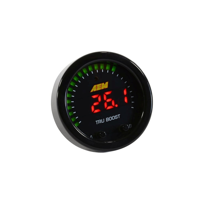 AEM X-Series Tru-Boost Controller Gauge w/ Boost Control Solenoid 80PSIg Internal MAP Sensor
