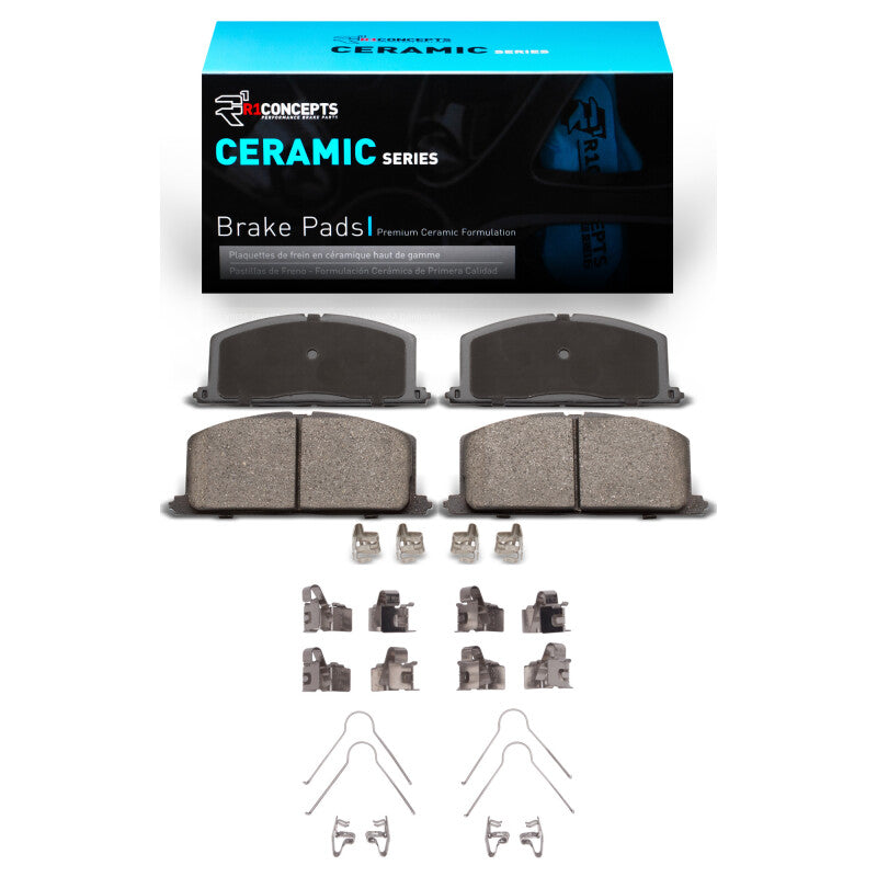 R1 Concepts R1 83-99 Chevrolet Nova Front Ceramic Brake Pads & Hardware Kit
