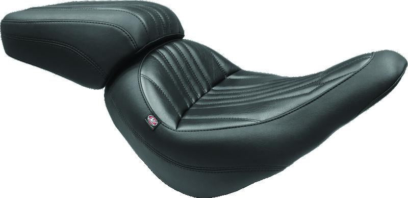 Mustang Motorcycle Mustang 06-17 Harley Softail Wide Tire (200mm) Wide Tripper Passenger Seat - Black