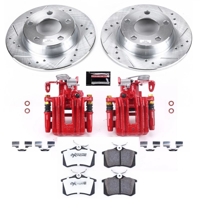 PowerStop Power Stop 01-05 Audi Allroad Quattro Rear Z26 Street Warrior Brake Kit w/Calipers