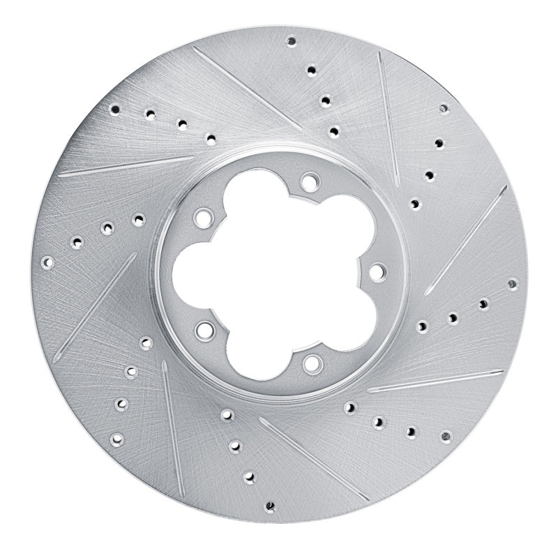 R1 Concepts R1 20-25 Ford Transit-150 Front Right Drilled & Slotted Silver Brake Rotor