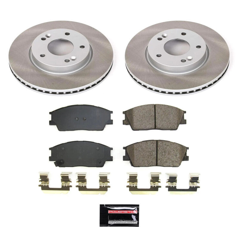 PowerStop Power Stop 20-23 Kia Soul Front Semi-Coated Rotor Kit