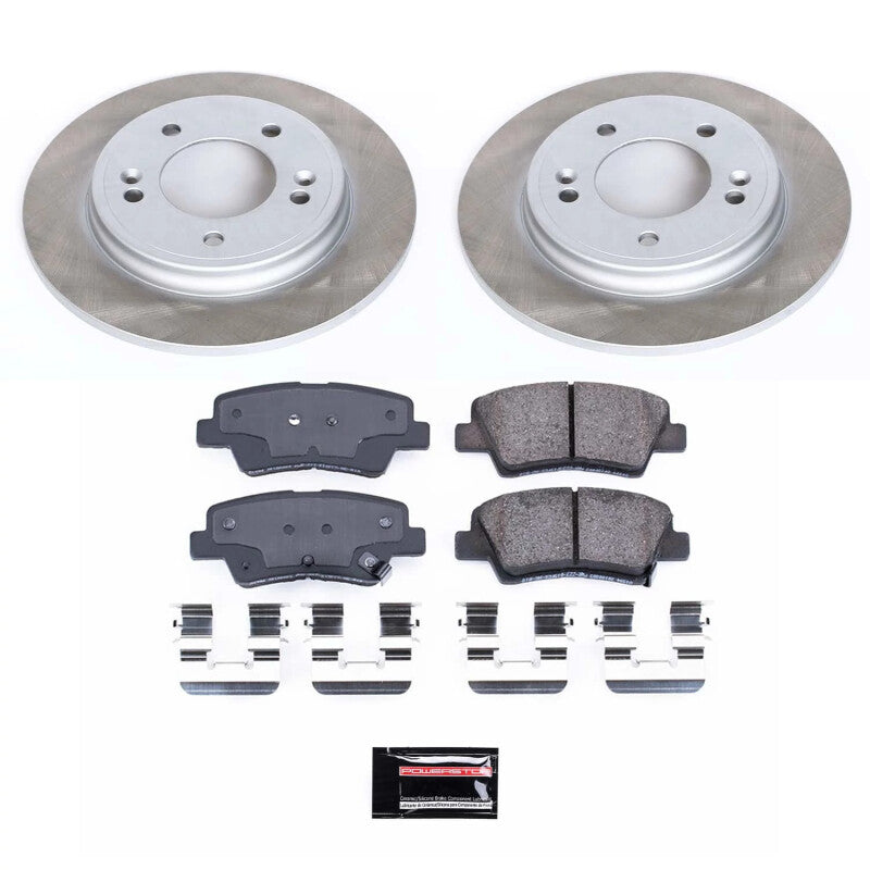 PowerStop Power Stop 20-22 Kia Forte Rear Semi-Coated Rotor Kit