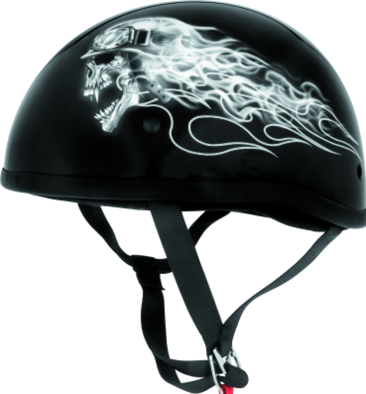 Bikers Choice Skid Lids Biker Skull Original Helmet - XS