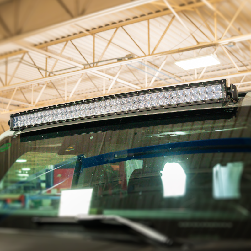 Cali Raised LED Cali Raised 2021+ Ford Raptor Roof Light Bar Mounting Kit -5D Optic Osram 42 In DualRow Curved Combo