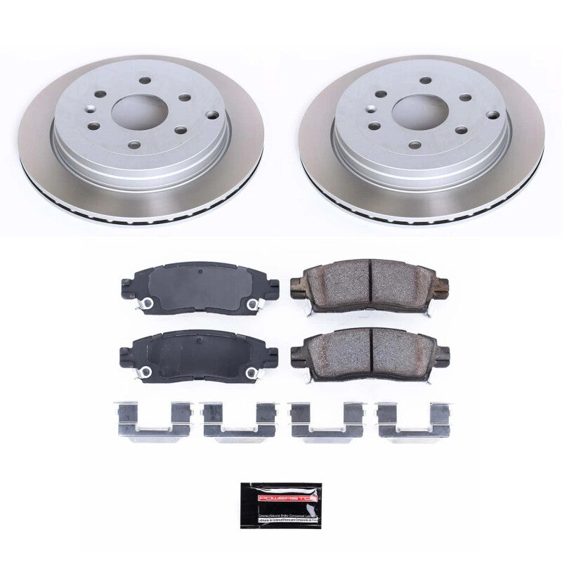 PowerStop Power Stop 07-10 Saturn Outlook Rear Semi-Coated Rotor Kit