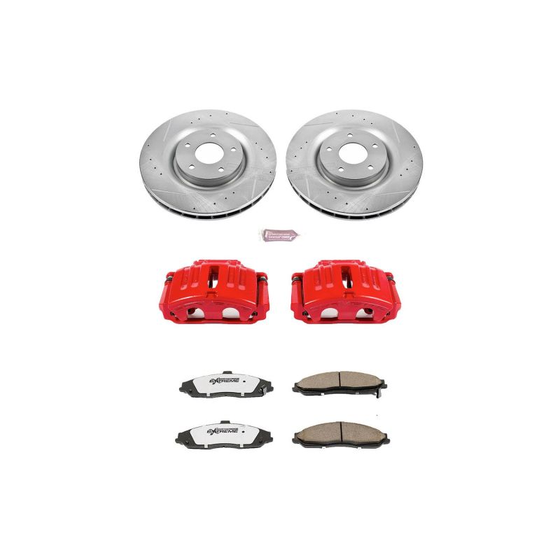 PowerStop Power Stop 05-13 Chevrolet Corvette Front Z26 Street Warrior Brake Kit w/Calipers