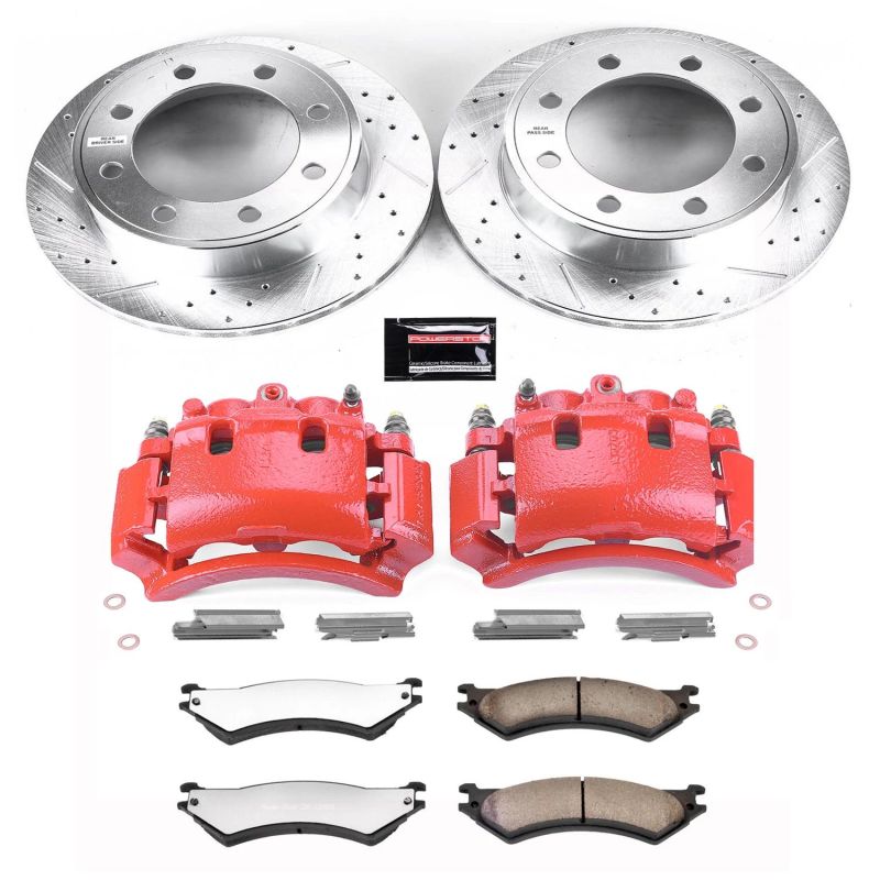 PowerStop Power Stop 99-07 Ford E-350 Super Duty Rear Z36 Truck&Tow Kit w/Cals