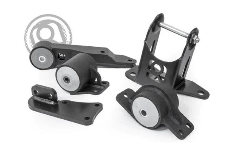 Innovative Mounts Innovative 00-07 Honda Insight K-Series Black Steel Mounts 85A Bushings (K20 Engine and Trans)