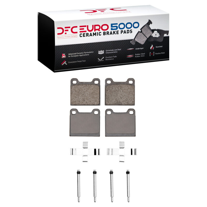 DFC 61-91 Mercedes-Benz 220 Front/Rear Euro 5000 Ceramic Brake Pads and Hardware Kit
