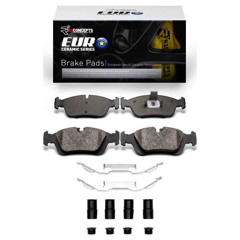 R1 Concepts R1 92-08 BMW 325XI Front Euro Ceramic Pads & Hardware Kit