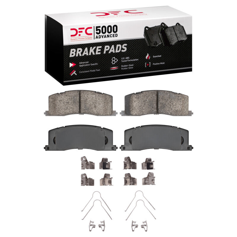 DFC 91-97 Toyota Previa Rear 5000 Advanced Ceramic Brake Pads and Hardware Kit