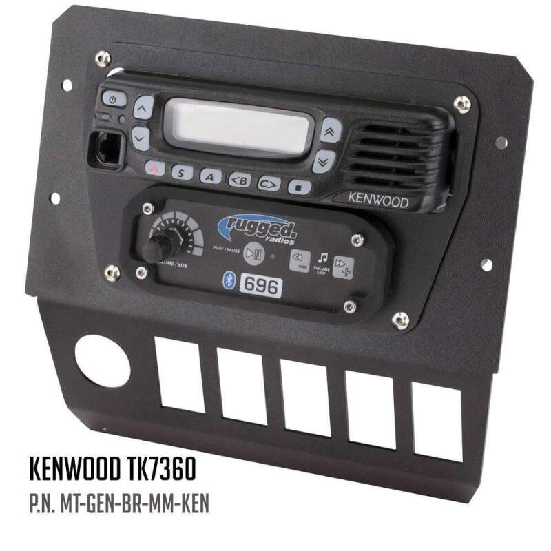 Rugged Radios Polaris General Multi Mount Kit for Radio and Intercom Motorola CM300D/Vertex VX2200