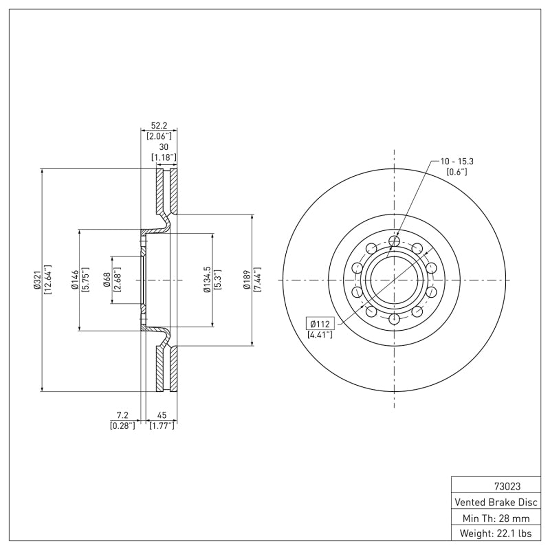 DFC 99-04 Audi S6 Front Brake Rotor