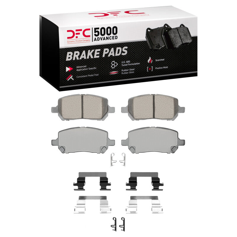 DFC 03-10 Chevrolet Cobalt Front 5000 Advanced Ceramic Brake Pads and Hardware Kit
