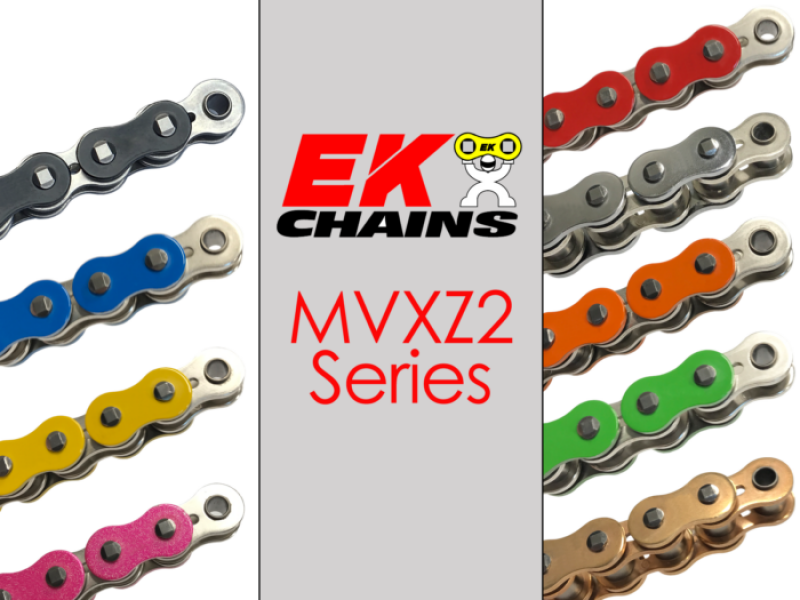 Vortex Racing EK 525 MVXZ2 Rivet Master 122 Links- Gold