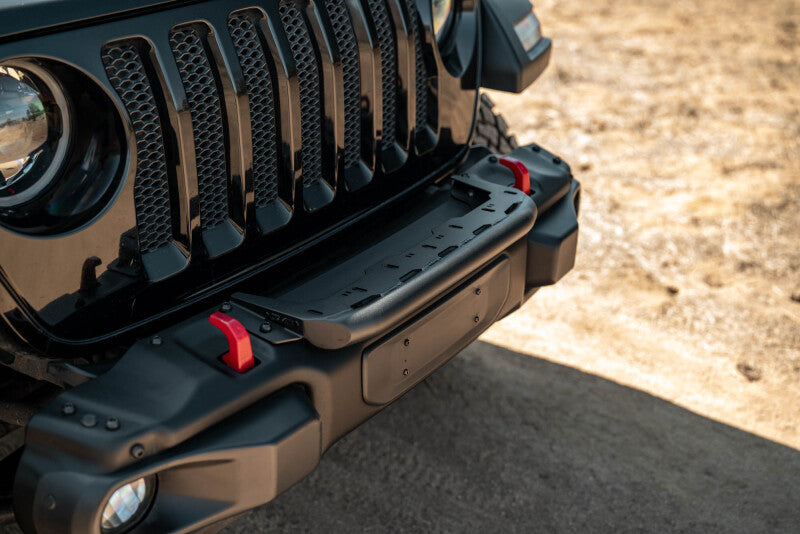 DV8 Offroad 2018-2025 Wrangler JL Push Bar for Mopar Rubicon Steel Bumper