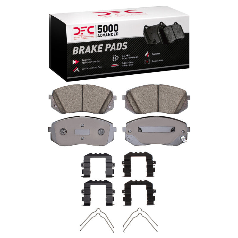 DFC 16-20 Hyundai Sonata Front 5000 Advanced Ceramic Brake Pads and Hardware Kit