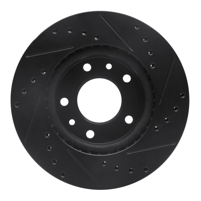 R1 Concepts R1 02-02 Kia Sedona Front Left Drilled & Slotted Black Brake Rotor