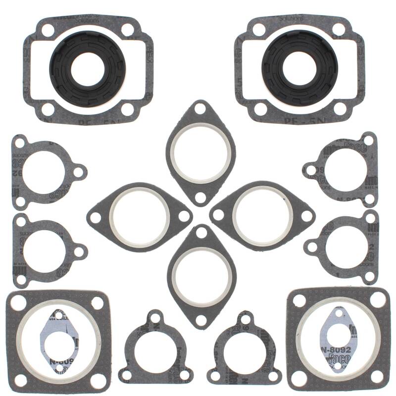 Vertex Pistons Vertex Gaskets 98-99 Arctic Cat Jag Deluxe Complete Gasket Kit w/ Oil Seals