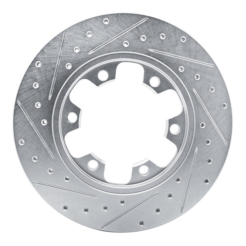 R1 Concepts R1 15-25 Ford Transit-350/SRW Rear Right Drilled & Slotted Silver Brake Rotor